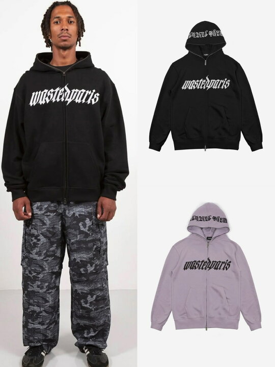楽天市場】正規品【 WASTED PARIS Hoodie Full Zip Streak 】 ウェイ 