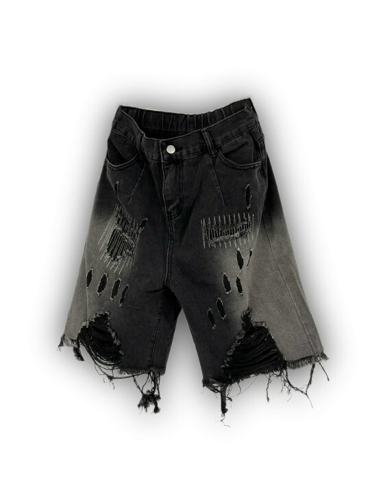 楽天市場】正規品【 XU damage denim half pants 】 エックスユー 