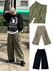 正規品【 Chikashitsu + cargo slacks pants 】 チカシツプラス チカプラ メンズ レディース シンプル ユニセックス ストリート シンプル カジュアル 韓国ファッション 韓国 カーゴパンツ ワイドパンツ Pressing pressing プレッシング プレッシングウェブショップ