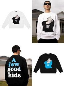 【SALE】正規品【 A FEW GOOD KIDS 】アフューグッドキッズ DLB CREWNECK AFGK メンズ レディース シンプル ユニセックス オーバーサイズ ストリート 中国ファッション 中国 HIGHER BROTHERS MASIWE Pressing pressing プレッシング プレッシングウェブショップ