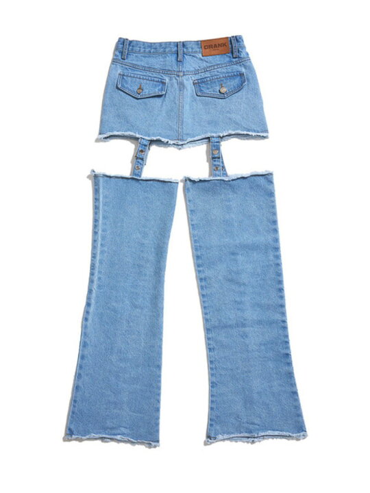 楽天市場】正規品【 CRANK LAYERED DENIM SKIRT 】 クランク スカート 