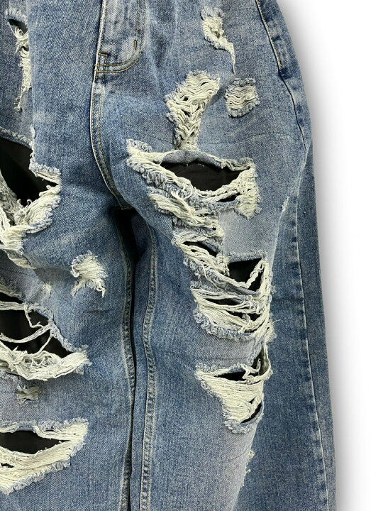 楽天市場】正規品 【 XU heard damage denim pants 】 エックスユー  