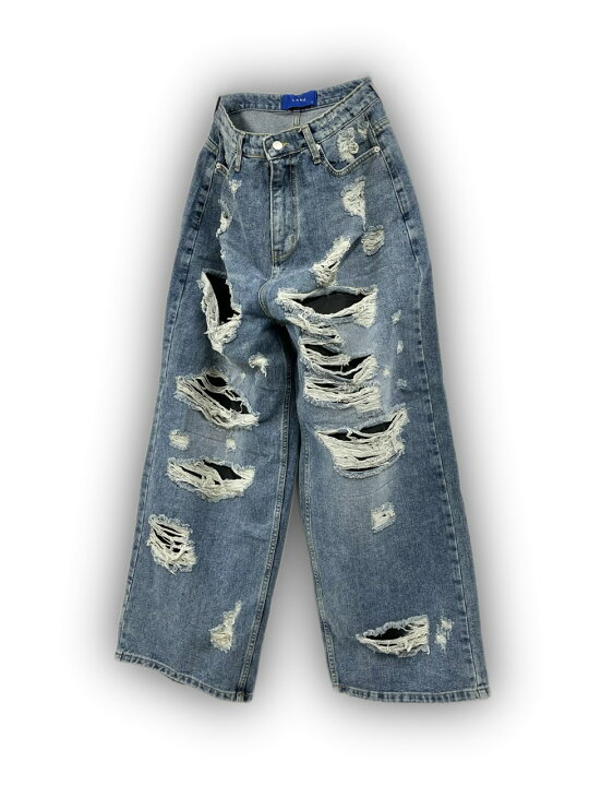 楽天市場】正規品 【 XU heard damage denim pants 】 エックスユー  