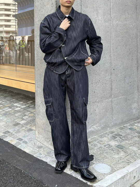 楽天市場】正規品 【 Chikashitsu + set up curve denim jacket 