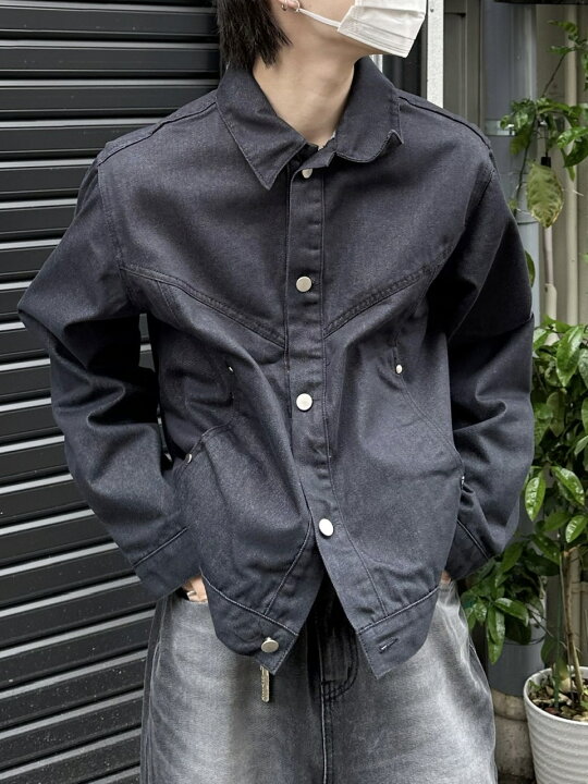 楽天市場】正規品 【 Chikashitsu + set up design denim short jacket 
