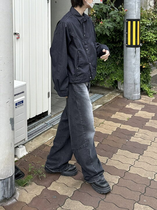 楽天市場】正規品 【 Chikashitsu + set up design denim short jacket 