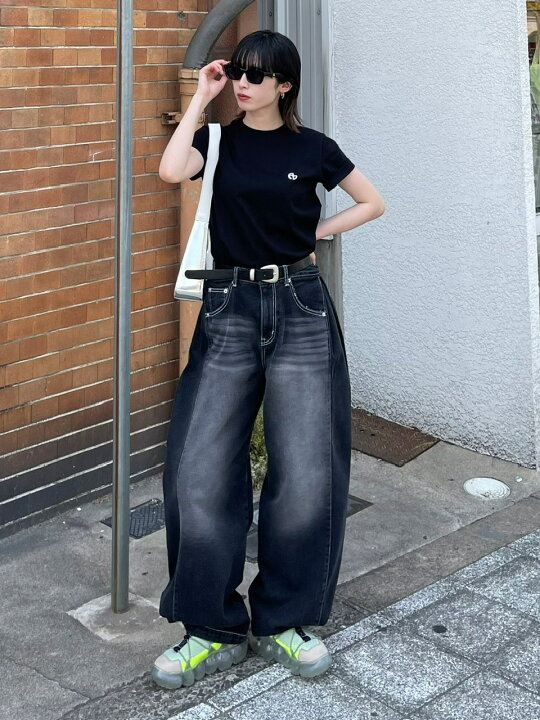 楽天市場】正規品 【 Chikashitsu + snap button stitch denim pants 