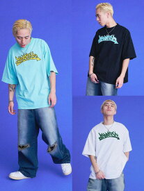 正規品 【 BADBOY BADBOY RAKUGAKI LOGO WAPPEN C/N TEE 】バッドボーイ　バッドボーイラクガキロゴワッペンC/Nティー 半袖 Tシャツ TEE ロゴT トップス Pressing pressing プレッシング プレッシングウェブショップ vandy the pink tripp nyc unknown london oy オーワイ