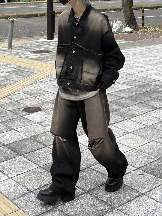 楽天市場】正規品 【 Chikashitsu + vintage wash denim jacket 