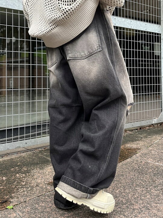 楽天市場】正規品 【 Chikashitsu + vintage wash damage denim pants 
