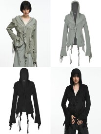 正規品【 NACHE RUFFLE HOODIE SHIRT 】 ナチェ トップス シャツ フーディー フーディーシャツ パーカー パーカーシャツ フリル 長袖 長袖トップス Pressing pressing プレッシング プレッシングウェブショップ vandy the pink tripp nyc unknown london oy