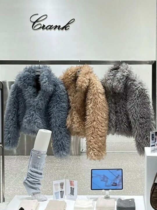 楽天市場】正規品【 CRANK TWO-TONE HEAVY FUR JACKET 】 クランク 
