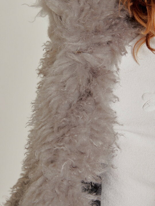 楽天市場】正規品【 CRANK TWO-TONE HEAVY FUR JACKET 】 クランク 
