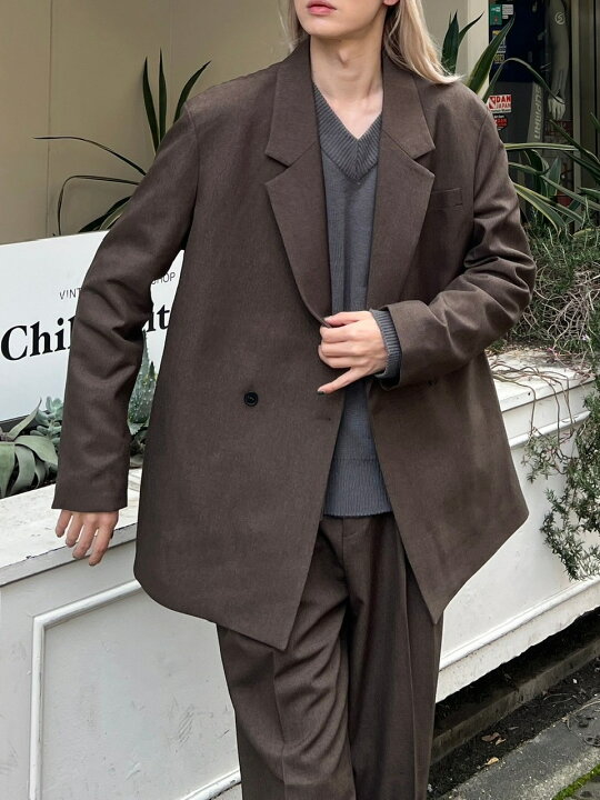 楽天市場】正規品【 Chikashitsu + set up overfit double jacket 