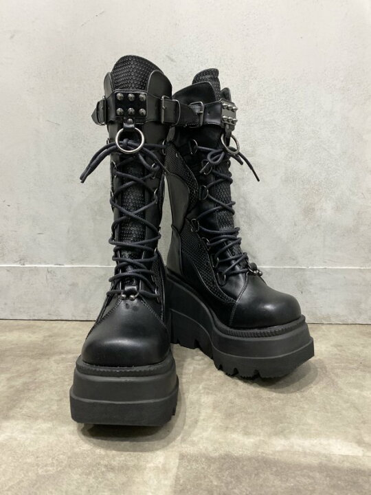 楽天市場】正規品【 DEMONIA SHA70/BVL 】 デモニア 厚底 厚底ブーツ 