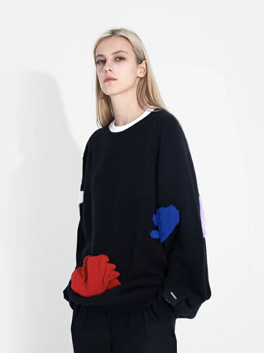 楽天市場】正規品【 FMACM JACQUARD ROUND NECK SWEATER 】 エフエム 