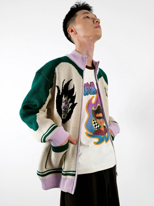 楽天市場】正規品【 YOUTHBATH Fire Knit Cardigan Jumper 】 ユース 