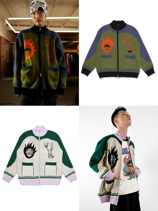 楽天市場】正規品【 YOUTHBATH Fire Knit Cardigan Jumper 】 ユース 