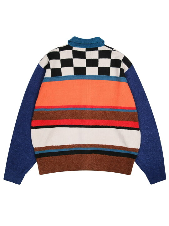 楽天市場】正規品【 YOUTHBATH Checker board collar zip-up cardigan 