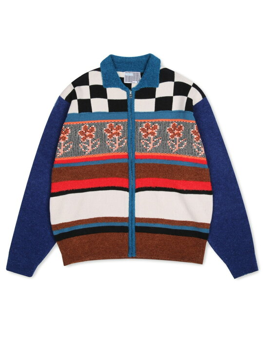 楽天市場】正規品【 YOUTHBATH Checker board collar zip-up cardigan 