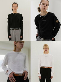 【SALE】正規品【 ANOTHERYOUTH cut-out long sleeve 】 アナザーユース ロンT 長袖Tシャツ 長袖トップス 長袖 ロゴT Tシャツ 秋服 冬服 春服 Pressing pressing プレッシング プレッシングウェブショップ