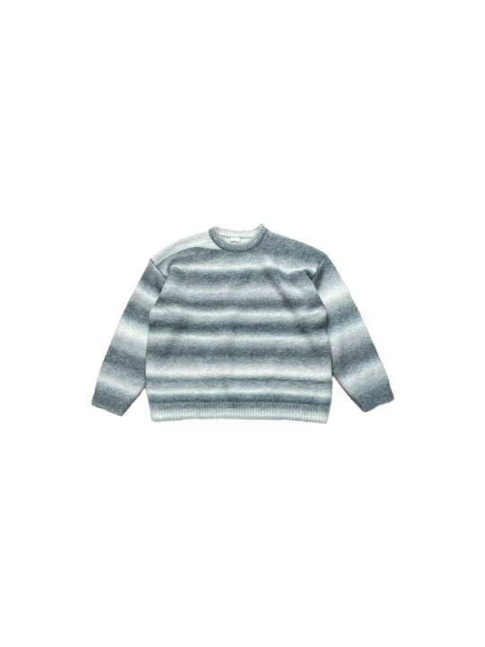 楽天市場】正規品【 Chikashitsu + oversized gradation border knit 