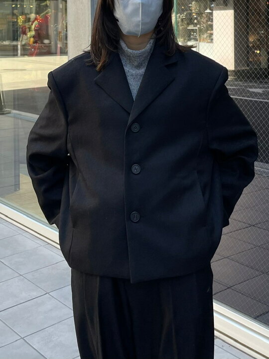 楽天市場】正規品【 Chikashitsu + set up cropped single jacket 