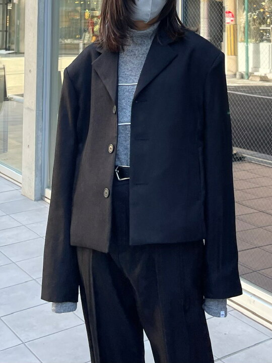 楽天市場】正規品【 Chikashitsu + set up cropped single jacket 