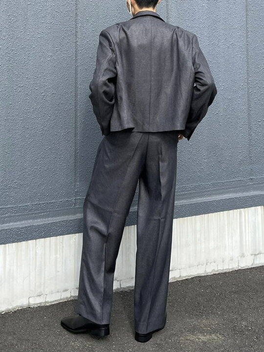 楽天市場】正規品【 Chikashitsu + set up cropped single jacket 