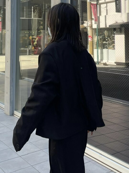 楽天市場】正規品【 Chikashitsu + set up cropped single jacket 