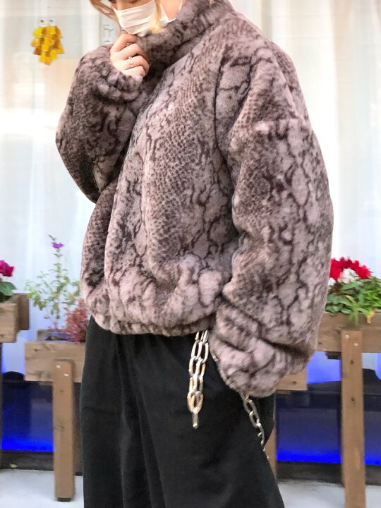 楽天市場】正規品【 XU cropped python fur jacket 】 エックスユー 