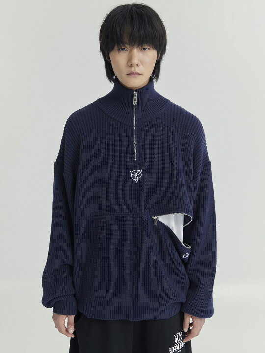 楽天市場】正規品【 OY SIDE ZIPPER POLA LOGO KNIT 】 オーワイ 