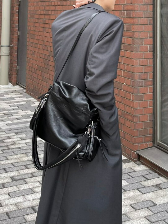 楽天市場】正規品 【 Chikashitsu + zip design leather shoulder bag 