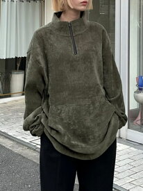 正規品【 nmtc + oversized half zip top (2color) 】 エヌエムティーシー セレクト セレクトアイテム トップス スウェット スウェットシャツ トレーナー mtm ジップアップ ジップスウェット 長袖 長袖トップス Pressing pressing プレッシング プレッシングウェブショップ