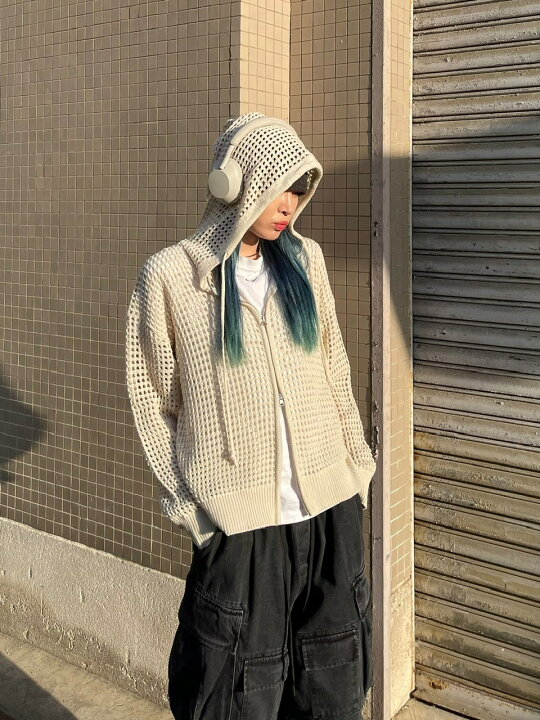 楽天市場】正規品【 Chikashitsu + mesh zip hoodie (5color 