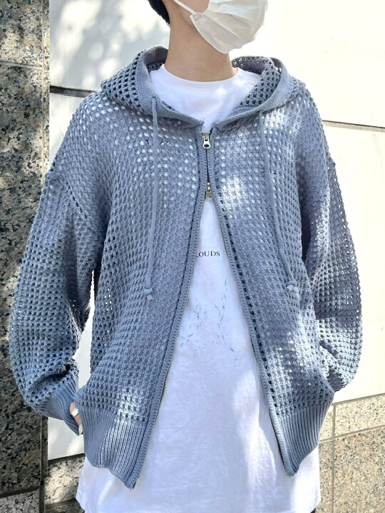 楽天市場】正規品【 Chikashitsu + mesh zip hoodie (5color 
