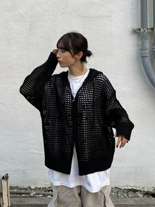 楽天市場】正規品【 Chikashitsu + mesh zip hoodie (5color 