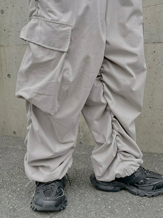 楽天市場】正規品 【 Chikashitsu + oversized gather cargo pants 