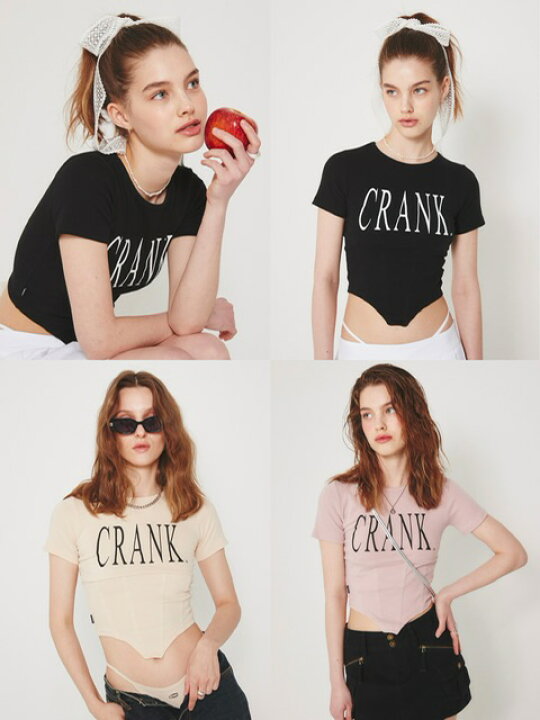 楽天市場】正規品【 CRANK BASIC LOGO CORSET TOP 】 クランク 