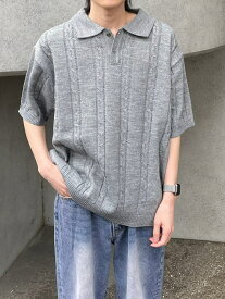 正規品 【 Chikashitsu + summer knit polo (5color) 】 チカシツプラス サマーニットポロ ニットポロ ニットTシャツ ポロシャツ 半袖 半袖トップス トップス Pressing pressing プレッシング プレッシングウェブショップ vandy the pink tripp nyc unknown london oy