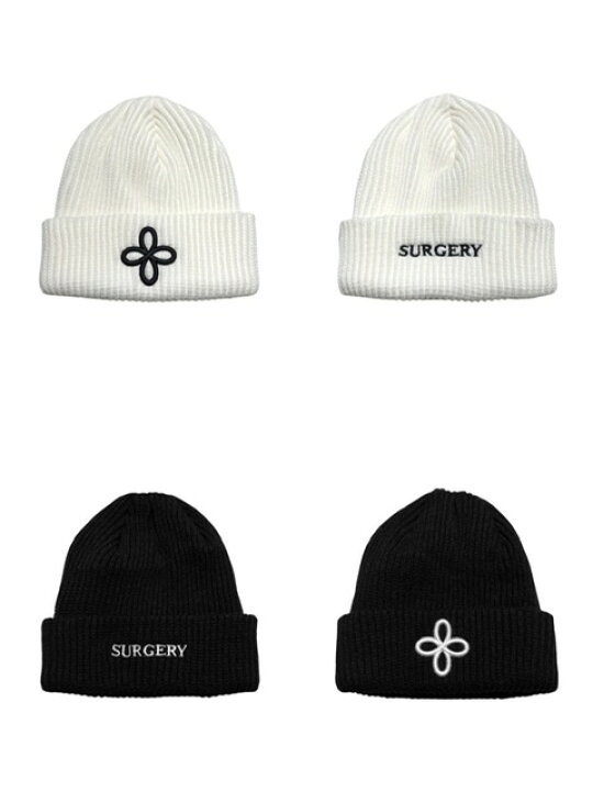 楽天市場】正規品【 SURGERY surgery embroidery logo beanie 】 サー  