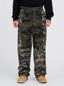 正規品【 AJOBYAJO Camouflage Mixed Pants 】 アジョバイアジョ ボトムス ボトム パンツ デニム デニムパンツ デニム生地 カモフラ カモフラージュ カモフラ柄 迷彩 迷彩パンツ 総柄 総柄パンツ Pressing pressing プレッシング プレッシングウェブショップ