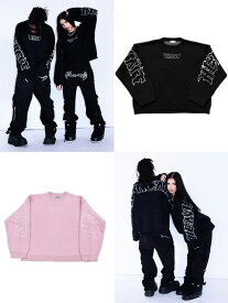 正規品【 HCW Heaven Can Wait ARCH LOGO KNIT 】 ヘブンキャンウェイト ヘヴンキャンウェイト ニット セーター 長袖ニット 長袖トップス トップス Pressing pressing プレッシング プレッシングウェブショップ vandy the pink tripp nyc unknown london oy オーワイ