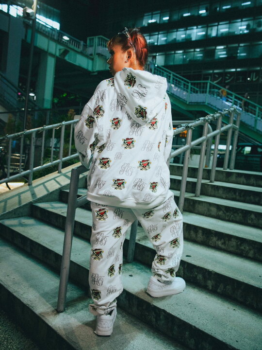 楽天市場】正規品【 GALFY GALFYxEd Hardyコラボ裏毛セットアップ 
