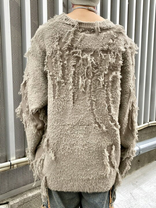 楽天市場】正規品【 XU design damage knit 4 】 エックスユー 