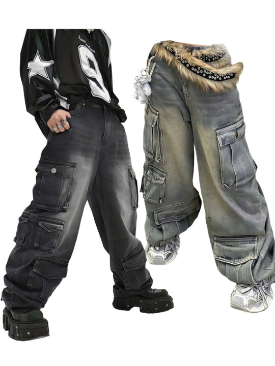 楽天市場】正規品【 XU pocket cargo denim pants (2color)】 エックス 