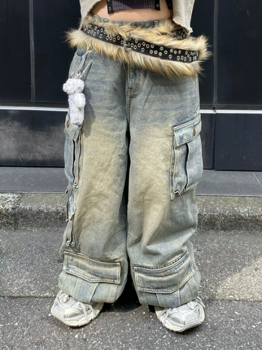 楽天市場】正規品【 XU pocket cargo denim pants (2color)】 エックス 