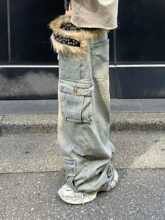 楽天市場】正規品【 XU pocket cargo denim pants (2color)】 エックス 
