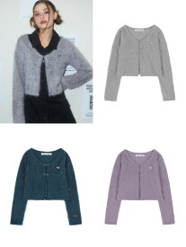 正規品【FANCY CLUB BOOKLE HOOK CARDIGAN 】 ナスティーファンシークラブ NFC トップス カーディガン フック フックカーディガン ボレロ 羽織り 蝶 ロゴ刺繍 クロップド クロップ丈 ミニ丈 Pressing pressing プレッシング プレッシングウェブショップ