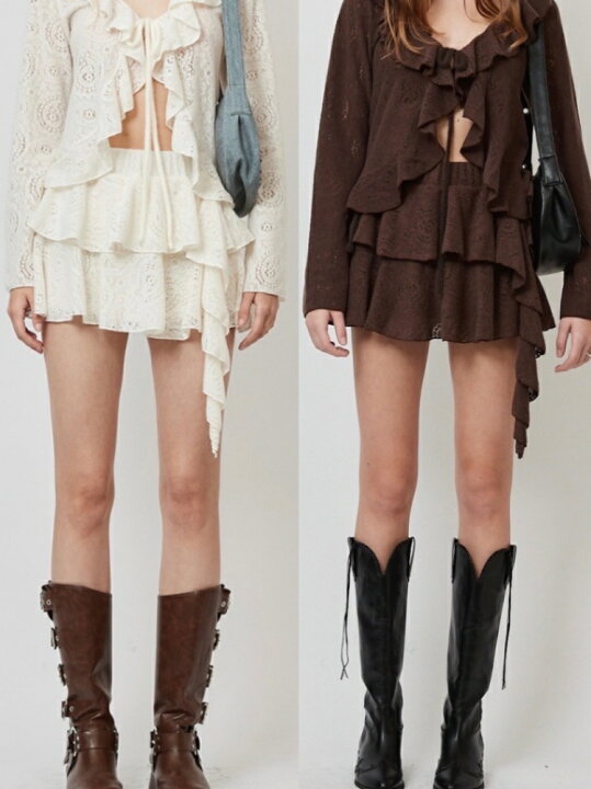 楽天市場】正規品【 CRANK FRILL MINI SKIRT 】 クランク フリルミニ  